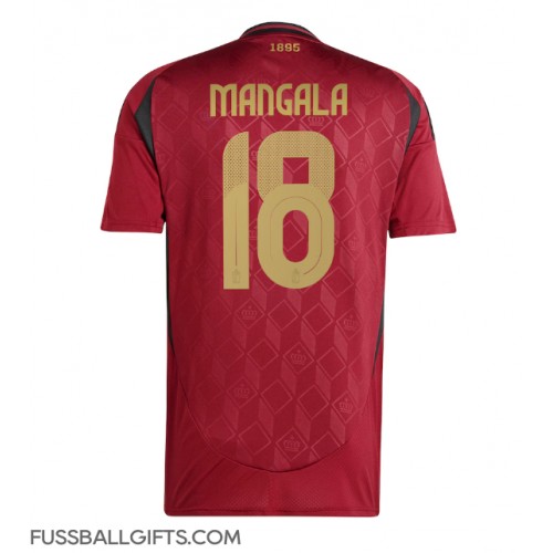 Belgien Orel Mangala #18 Fußballbekleidung Heimtrikot EM 2024 Kurzarm